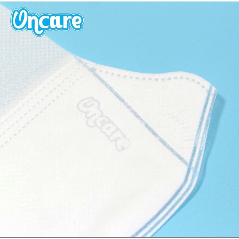 Masker Mouson Duckbill Garis 4 PLY isi 50 pcs Impor Disposable Mask Dewasa Hitam / Putih-OncareDBWhite3ply