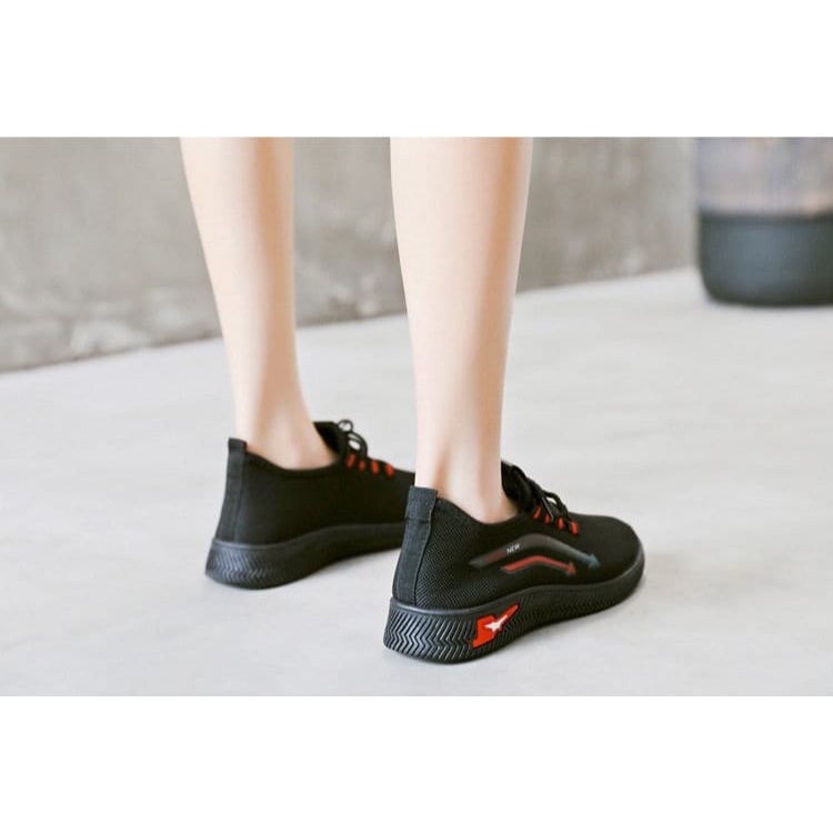 SHOEGALLERY LV0184 Sepatu Sneakers Wanita Import Motif Sport Anak Panah