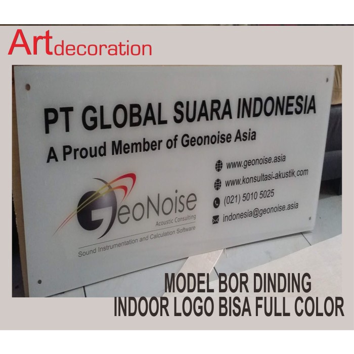 

Papan Papan Nama Perusahaan, Kost, Toko Tebal 3 Mm Plang Akrilik