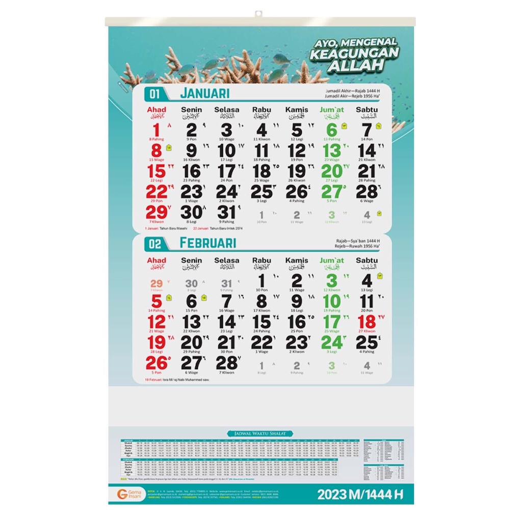 

Kalender Dinding 2023 Regional