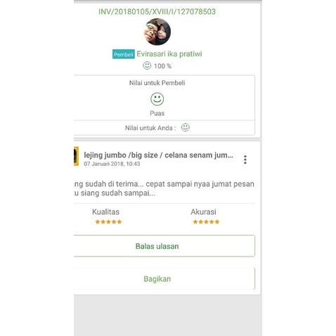 lejing jumbo /big size / celana senam jumbo/ celana Panjang - Putih