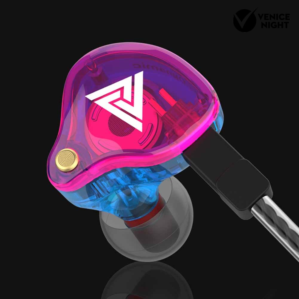 (VNEP) (Berkabel) QKZ VK4 Universal Dilepas In-Ear Bass Earphone Musik Earbud dengan Mic