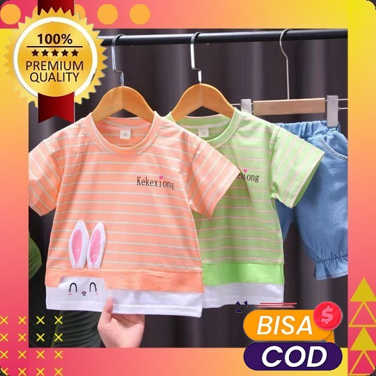 One Set Viral Anak Bahan Crinkle/Setelan Anak Perempuan Usia 5-12 Tahun Terbaru Viral Masa Kini Baju