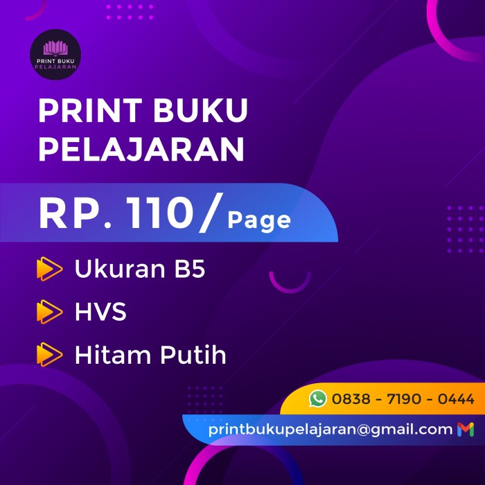 

Kertas B5 HVS 70 Gsm Hitam Putih Print buku pelajaran, jurnal, PDF