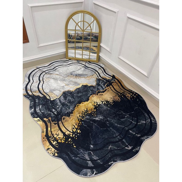 karpet marble gold S