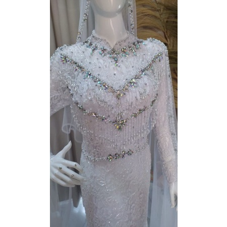 kebaya akad full payet