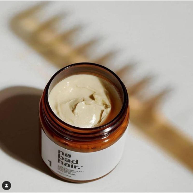 Jual NO BAD HAIR CREAMY CLAY ORIGINAL HAIR STYLING CLAY NO 1 + FREE