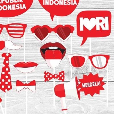 Photobooth props Kemerdekaan RI 17 Agustus