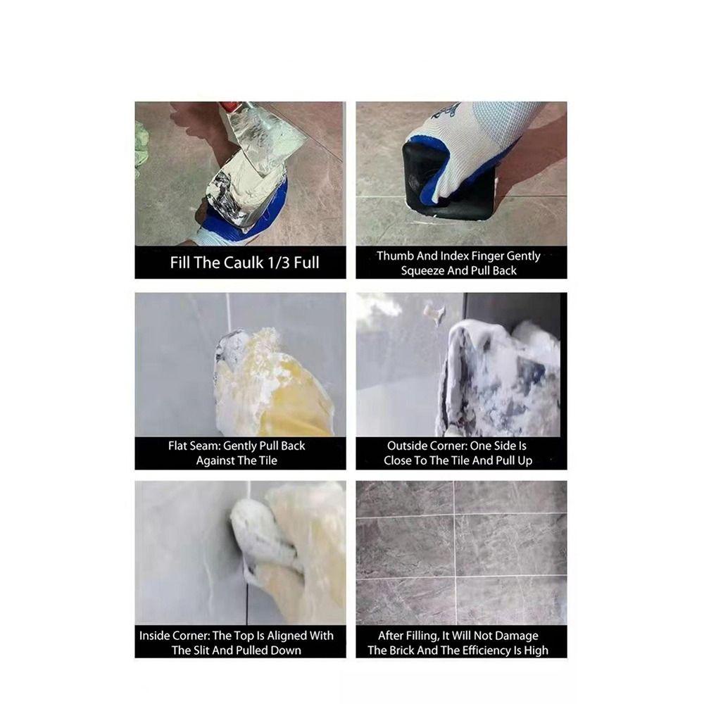 LANFY Caulking Finisher Tool Filling Mempercantik Bricklayer Nat Caulking Aksesoris Hand Caulk Tools