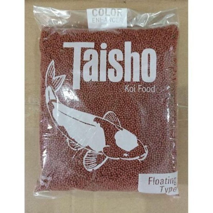 TAISHO TAISO RED MERAH 1 MM 500 GR PELET PAKAN MAKAKAN IKAN KOI APUNG