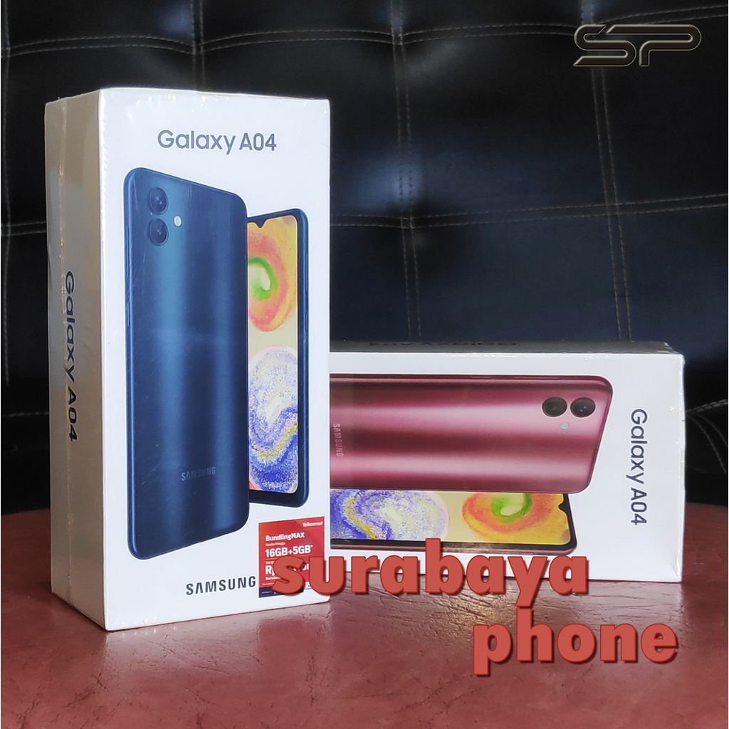 Samsung Galaxy A04 &amp; A04s 4/64 GB NEW RAM 4GB ROM 64GB Garansi Resmi Indonesia SEIN HP Baru Hitam Black Copper Coklat Merah Hijau Green Termurah A03 A03s A04s A05 A05s A06 A06s A07 A07s 3 32