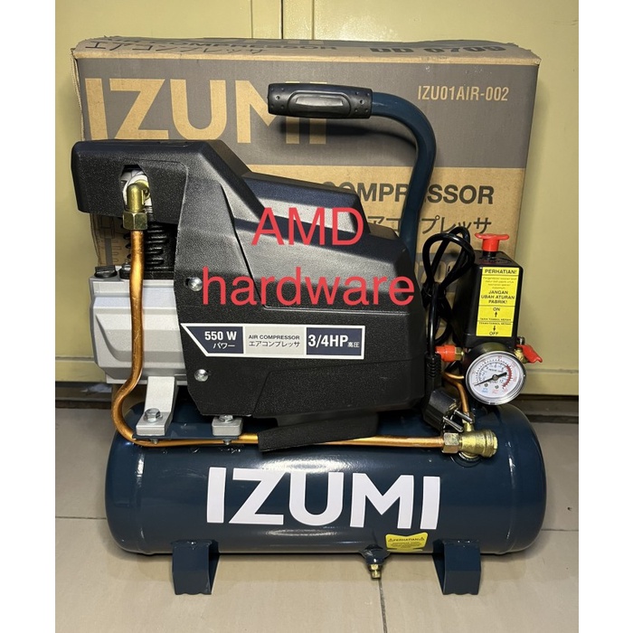 Air Compressor Direct Kompresor Angin Listrik 3/4hp DD0709 Izumi Japan