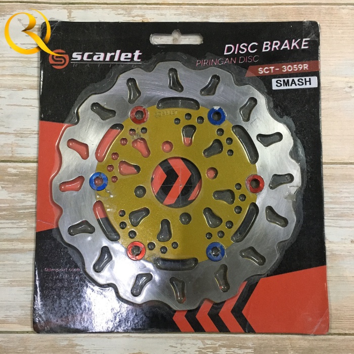 Piringan Piring Depan Cakram Disk Disc Brake Front Std Variasi 3059 SMASH Merek SCARLET