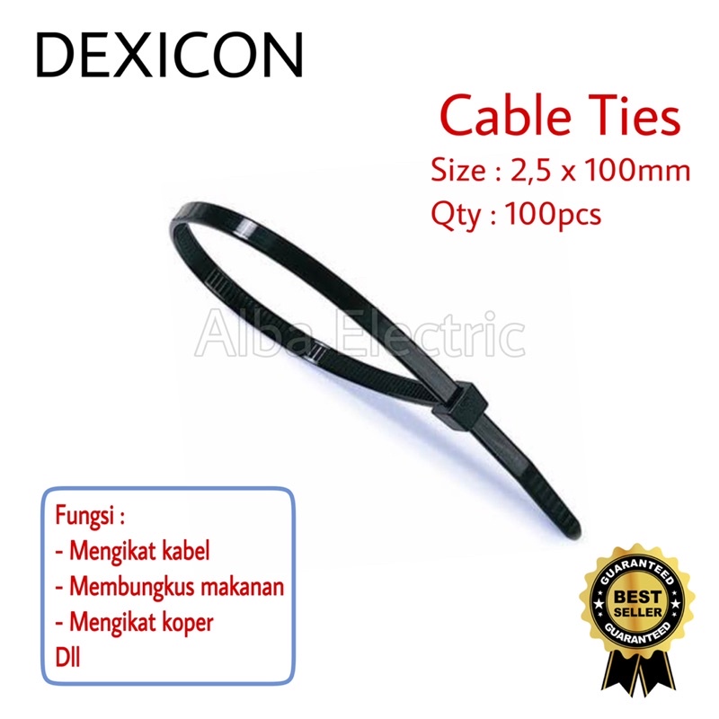 KABEL TIES 2,7 x 100mm WARNA HITAM KABEL TIS 2,7 x 10cm WARNA HITAM