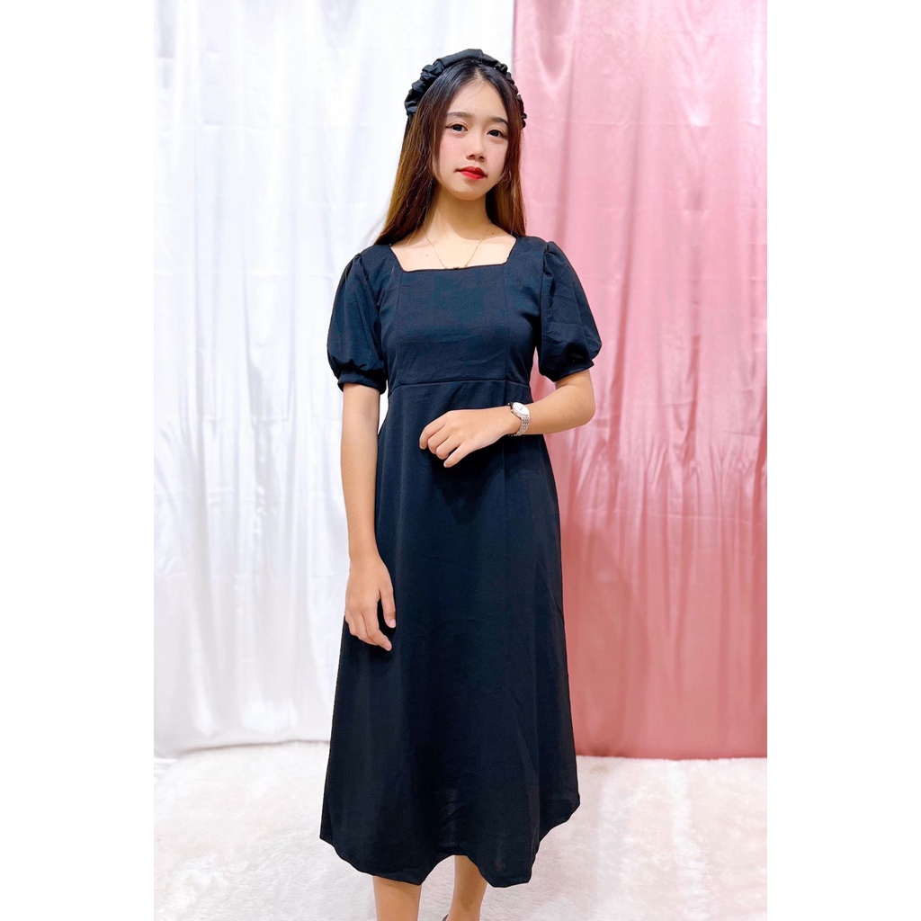 HS - HANJI DRESS / MIDI DRESS WANITA / FASHION HANJI DRESS KEKINIAN