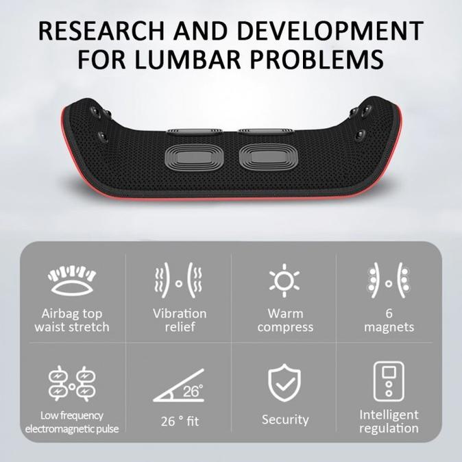 TH-C608 Electric Lumbar Traction Device Waist Back Massager Machine