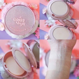 [TERMURAH] ARON Glamour Bright Complete Powder 2 in 1 Glitter &amp; Vitamin C &amp; SPF PA 30+++| | Browit.id