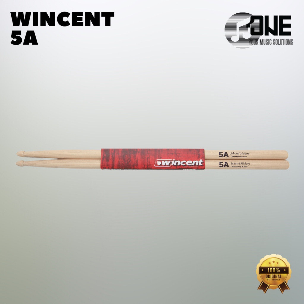 Wincent Stik Drum Stick Hickory 5A / Natural / White
