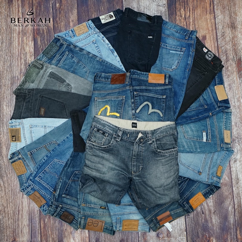 CELANA PANJANG JEANS COWOK SECOND SIZE 28-32