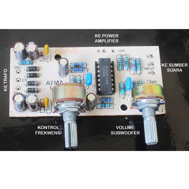 Kit Subwoofer Filter LPF 1 untuk Audio Rumah