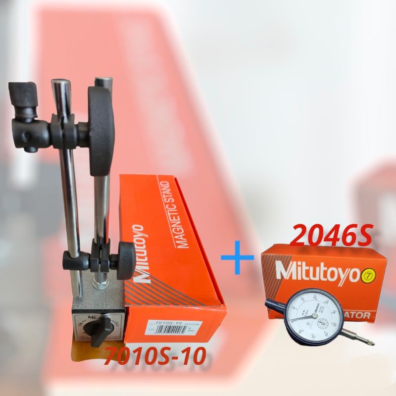 Jual BASE STAND MITUTOYO 7010S10 + DIAL INDICATOR 2046S