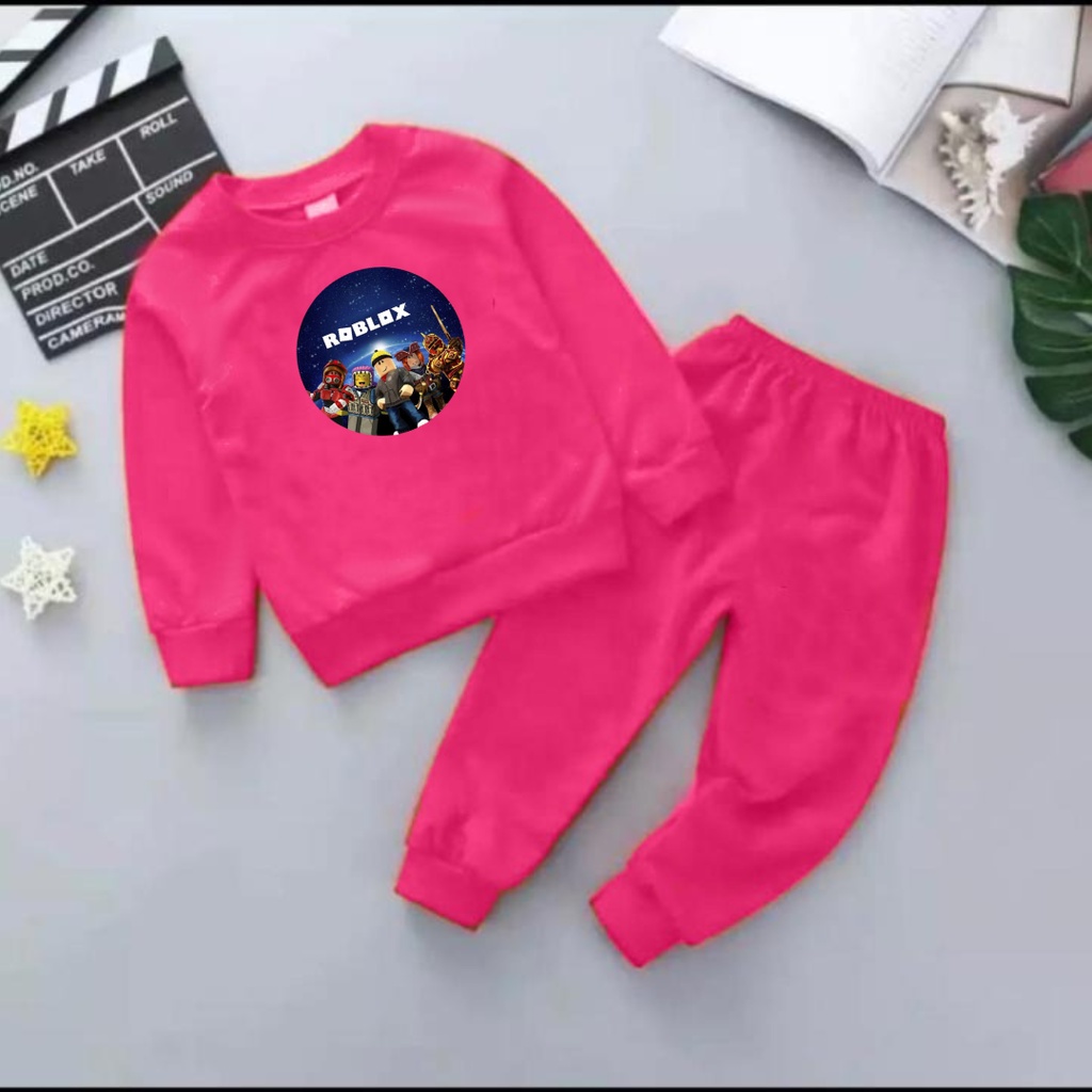 Setelan Sweater Anak Roblok Basic Oblong