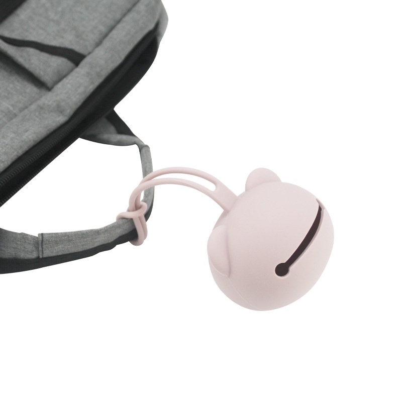 1pc Paket Benda Kecil Portabel Perhiasan Koin Kantong Dengan Tali Tas Kepala Panda Lucu Kunci Headset Wadah Penyimpanan Dot Bayi Silikon Tempat