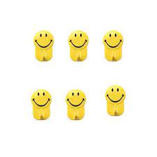 IKILOSHOP Motif Smile Sticky Hook Kartun Gantungan Tempel Dinding Karakter