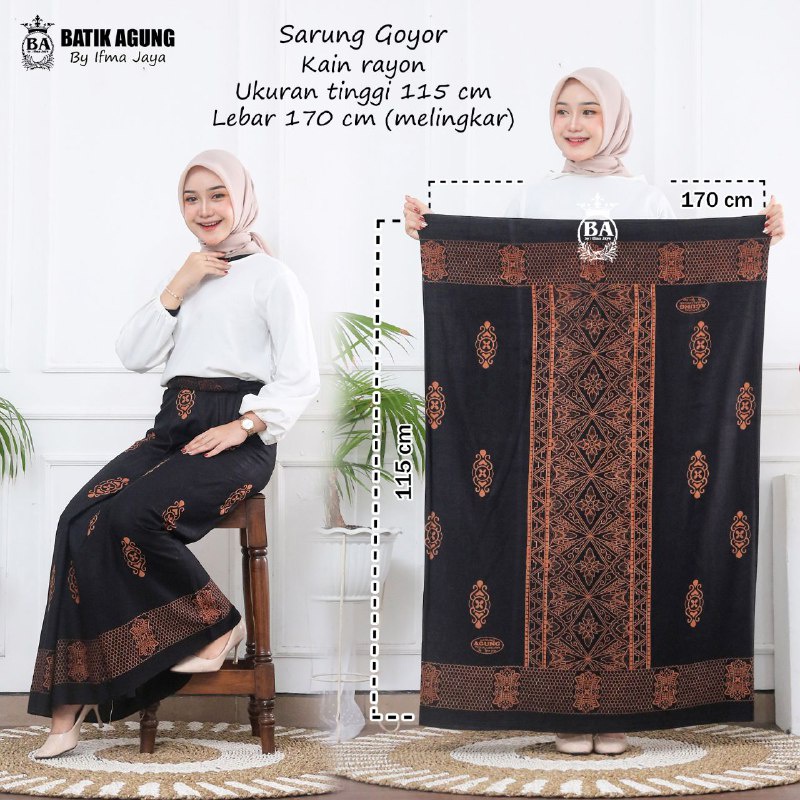 KAIN SARUNG HITAM MANIS SARUNG PELANGI SARUNG KORAN TYDE GLOYOR REMAJA WANITA SARUNG BATIK PEKALONGAN SANTRI PUTRI UNTUK SERAGAM