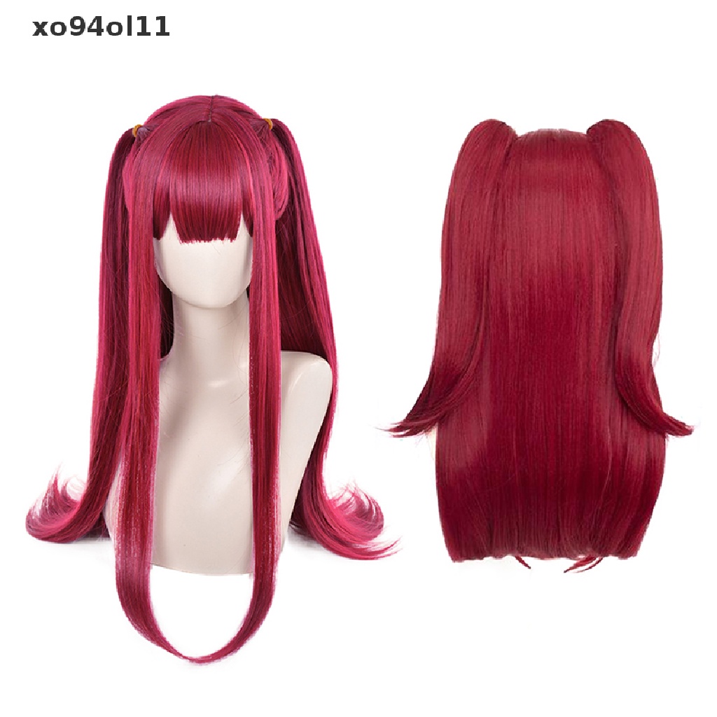 Rambut Palsu Cosplay Anime XO Marin Kitagawa My Dress-Up Darling Rizu Kyun Warna Merah Mawar