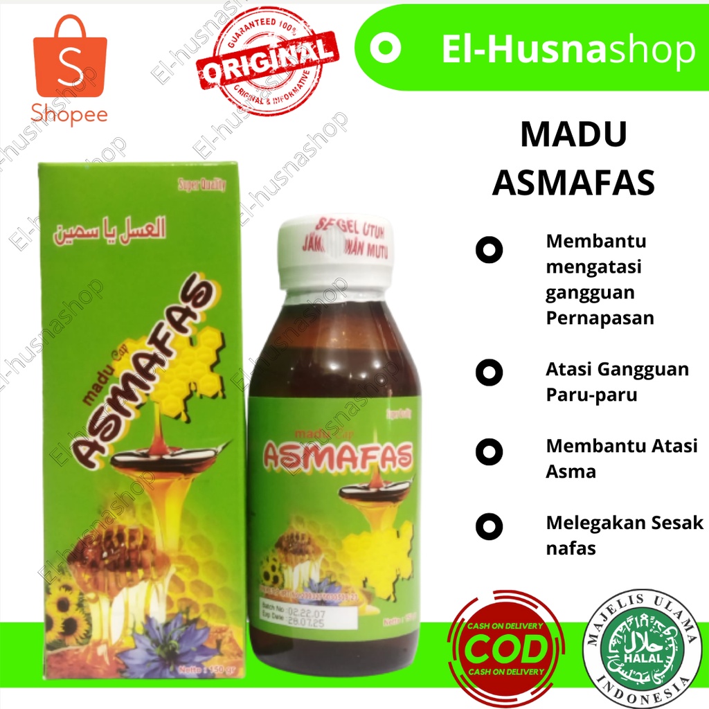 

Madu Asmafas Madu Herbal Asma Sesak Nafas Dan Radang Tenggorokan Isi 150gram