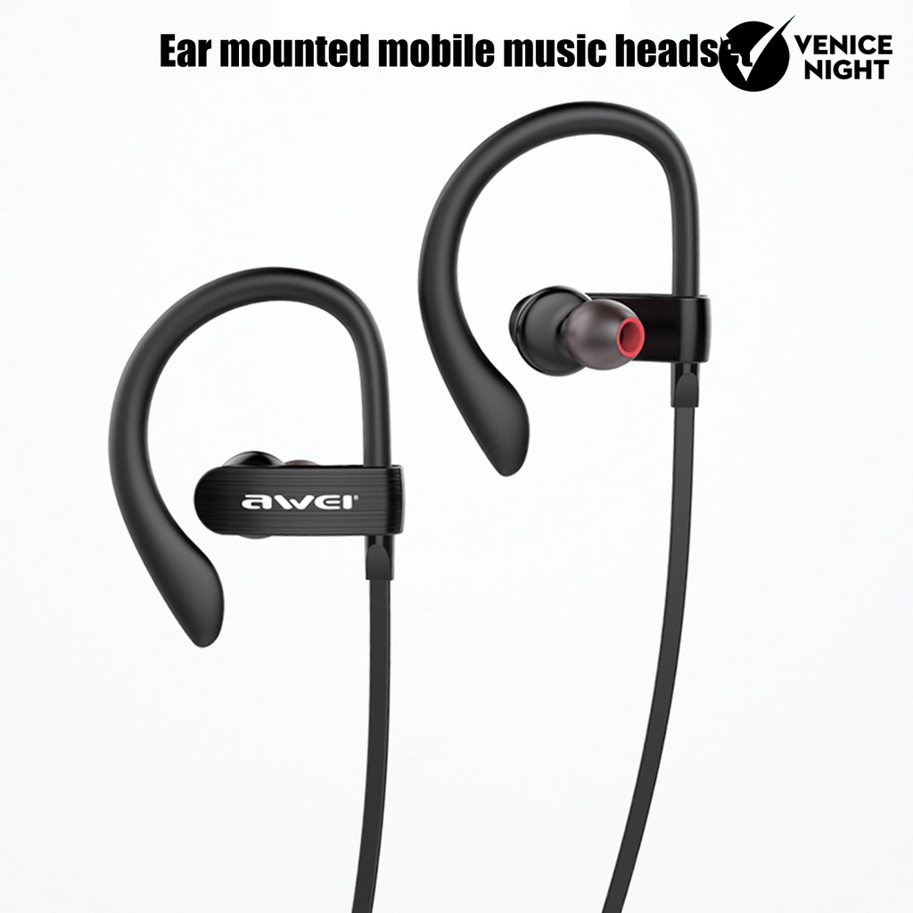 (VNEP) (Berkabel) ES-160i Ponsel Earbud In-ear 3D Earhook TPE 3.5mm Antarmuka Earphone untuk Komputer