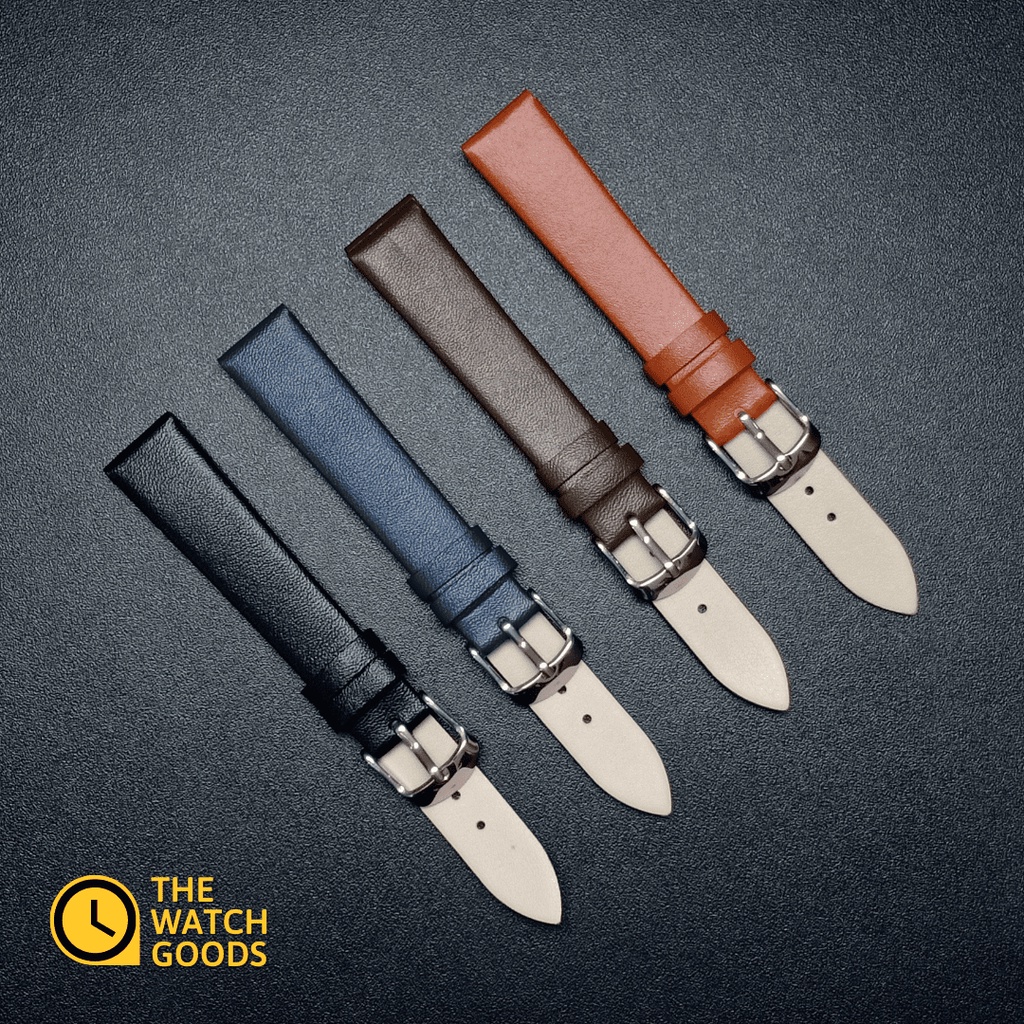 [PREMIUM QUALITY] Leather Watch Strap Time King 16mm 18mm 20mm 22mm 24mm | Tali Jam Tangan Kulit Grade A