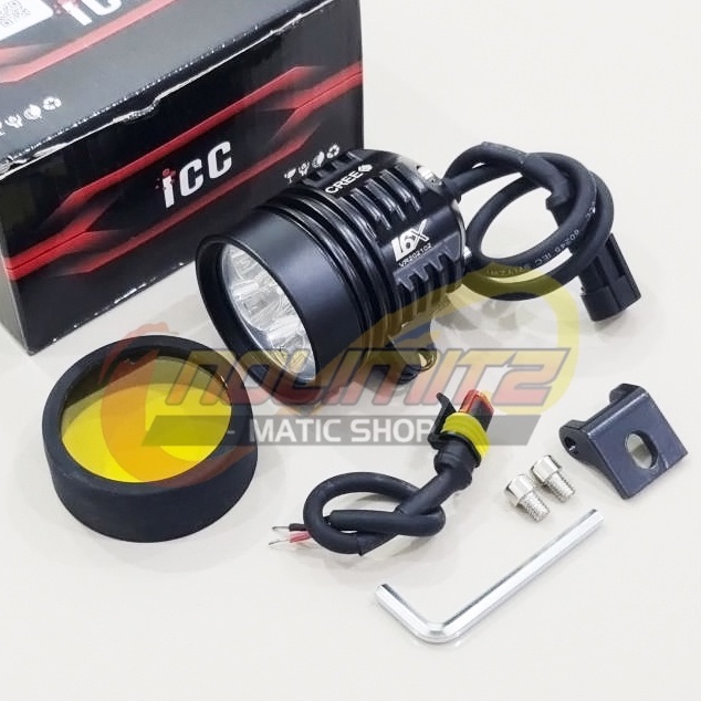 Lampu Tembak ICC L6X Cree 60 Watt NMAX XMAX ADV PCX Aerox Vario Beat