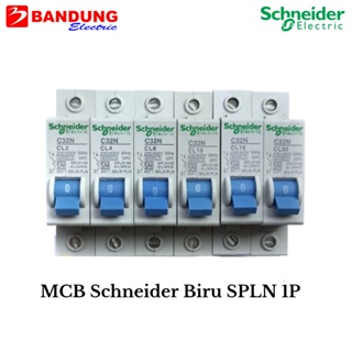MCB Schneider Biru SPLN Baru 1P 2A 4A 6A 10A 16A 20A 25A 35A