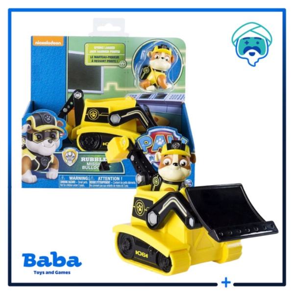 

Dijual Paw Patrol Rubble's Rubble Mission Bulldozer Figure Set Original Murah