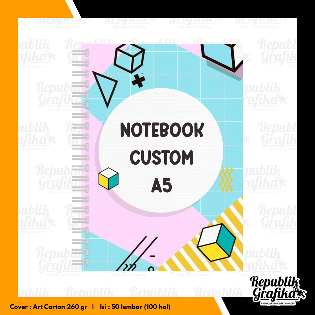 NOTEBOOK A5 SPIRAL CUSTOM - BUKU NOTES - SOUVENIR SEMINAR HADIAH