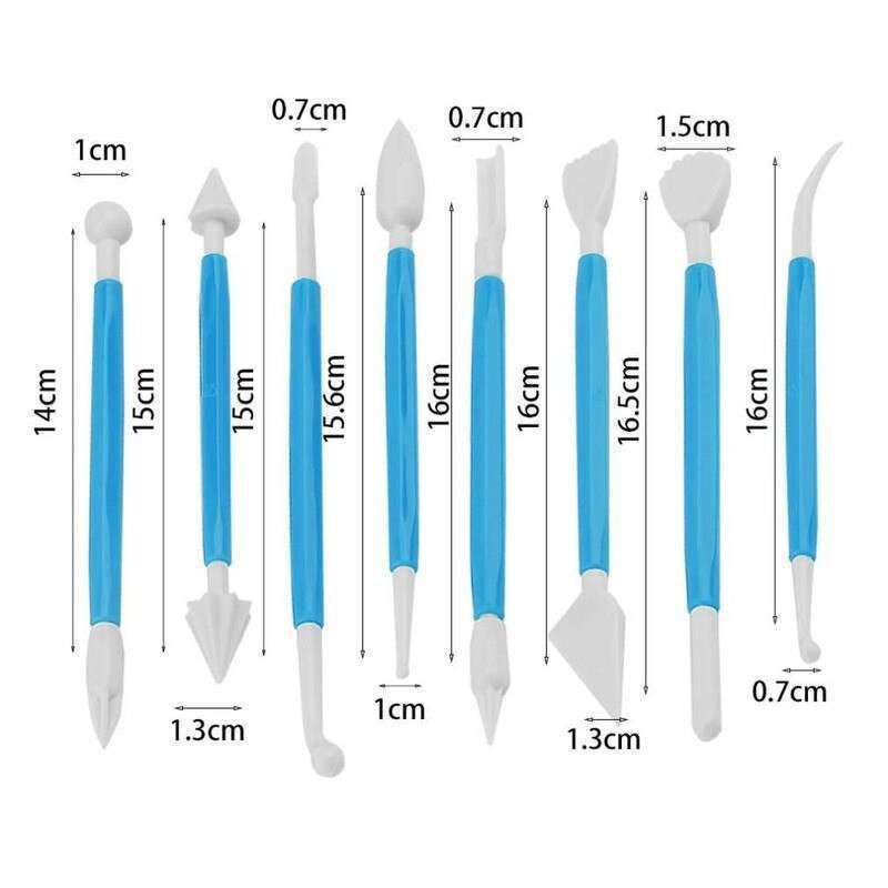 FONDANT TOOLS SET/ALAT DEKORASI FONDANT KUE/CAKE CARVING KNIFE SET