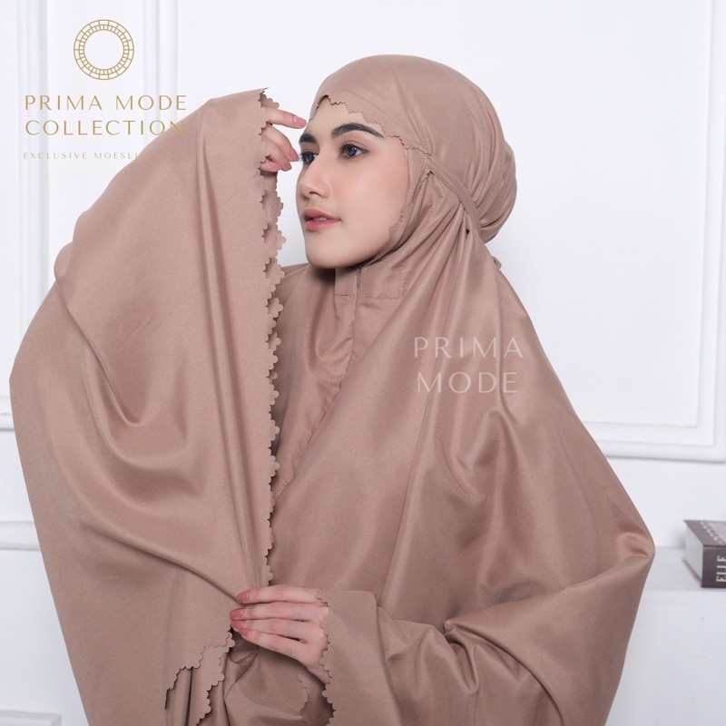 PRIMA MODE - Mukena Dewasa Travelling Lasercut  2IN1 Katun Mikro Super silky Maira