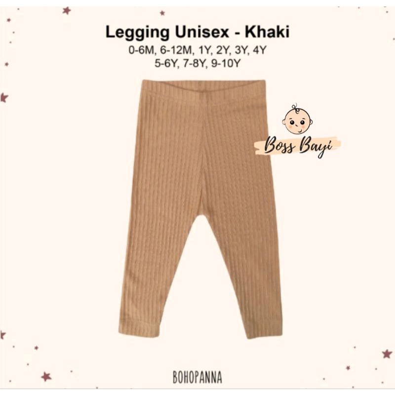 BOHOPANNA - Legging Bayi Anak / Celana Legging Buka Kaki