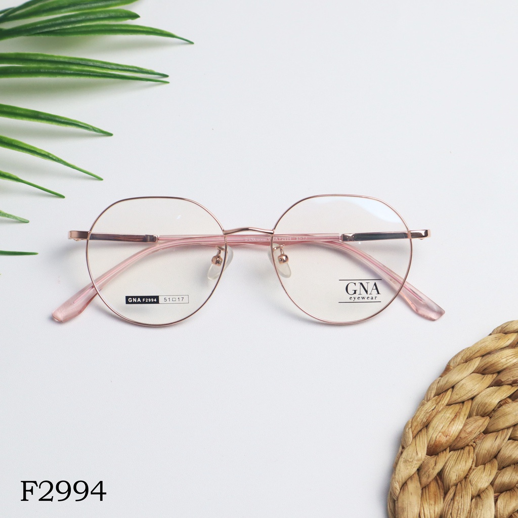 kacamata GNA f2994 Rose Gold Antiradiasi Bluecromic Minus Cylinder Normal