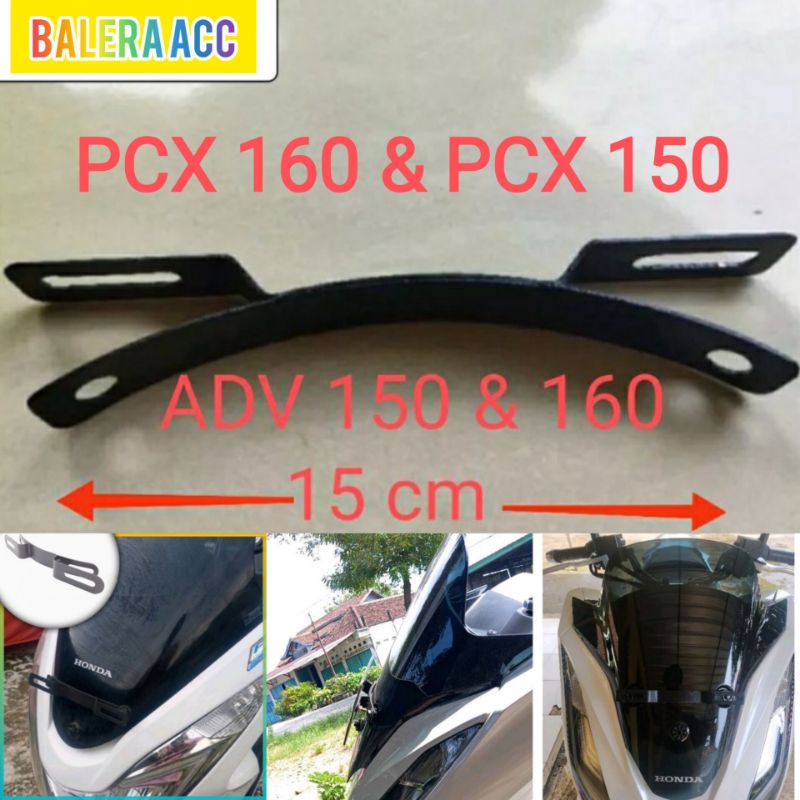Breket Dudukan Plat Nomor no Honda PCX ADV 150 160  XMAX NMAX TURBO NEO TECHMAX LEXI depan
