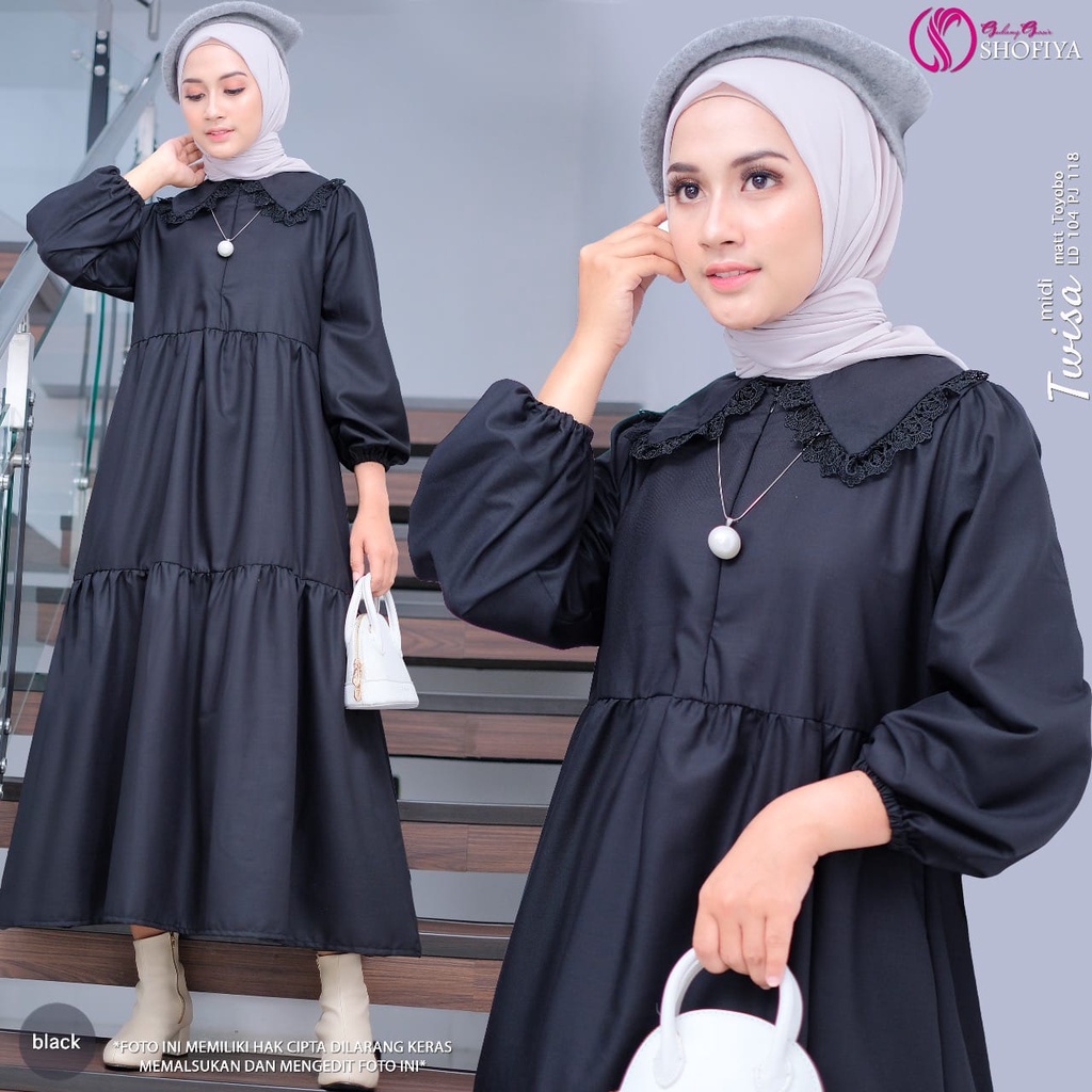 twisa midi/ gamis midi/ gamis polos/ dress/long dress/ dress midi/ dress polos/ gamis polos/ gamis k