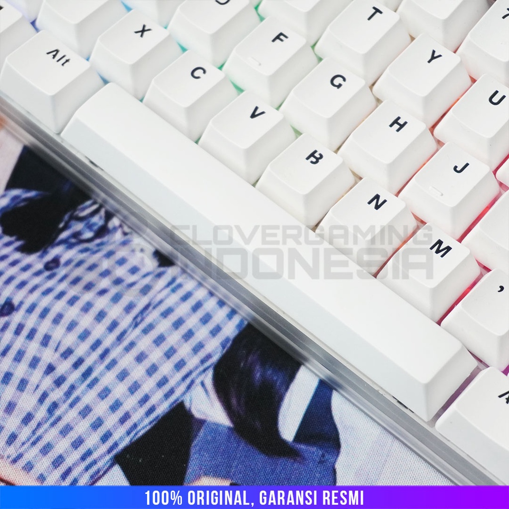 Keycaps CLV White Blank Transparant Spacebar PBT Polos - Space Bar