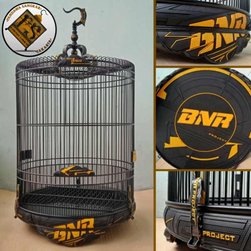 SANGKAR/KANDANG MURAI BNR RACING BLACK GOLD NEW