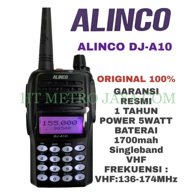 HT ALINCO DJ A10 ORIGINAL