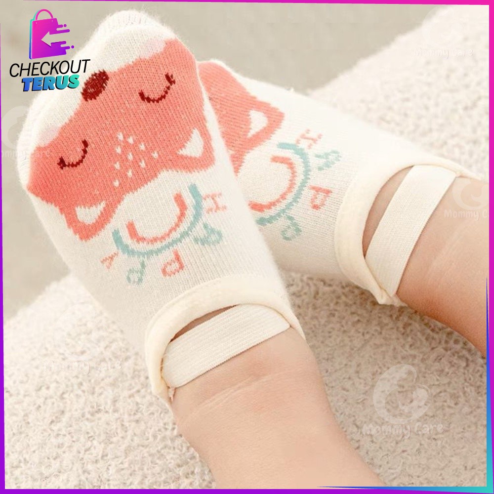 CT P91 Kaos Kaki Anak Anti Slip Ankle Bayi Anti Tergelincir Baby Socks Anti Slip Dengan Strap Kaos Kaki Karakter Kartun Hewan