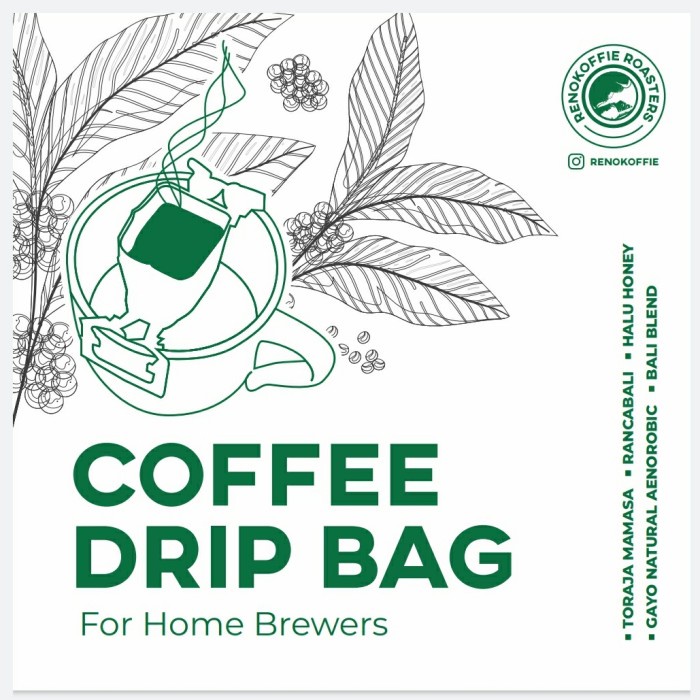 

RENOKOFFIE - COFFEE DRIP BAG 5PCS SPECIAL