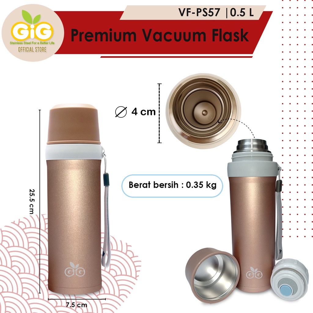 GIG BABY PREMIUM VACUMM FLASS 500ML