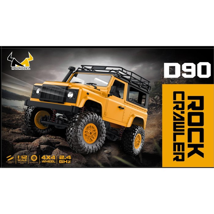 MN-90K D90 CROSS COUNTRY KIT (YELLOW) 1/12 2.4GHZ RC ADVENTURE OFFROAD